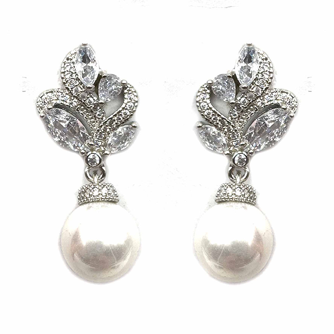 Palestro Milano Orecchini Mini intreccio silver con perla