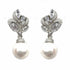 Palestro Milano Orecchini Mini intreccio silver con perla