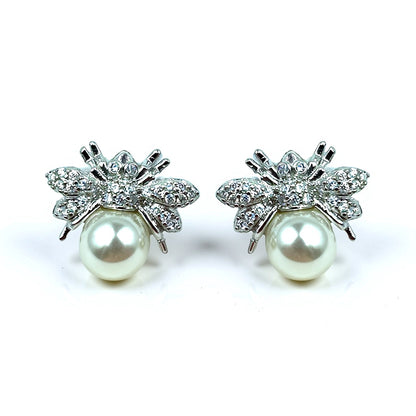 Palestro Milano Orecchini Mini mosca perla
