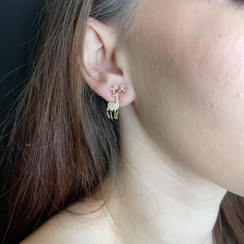 Palestro Milano Orecchini Mini Renna Rudolph