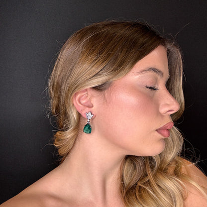 Palestro Milano Orecchini Mini Tulipani con Goccia