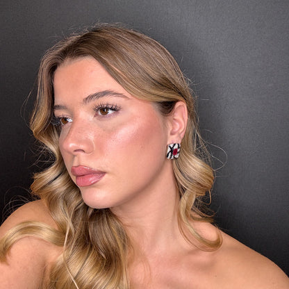 Palestro Milano Orecchini Mosaico Astratto