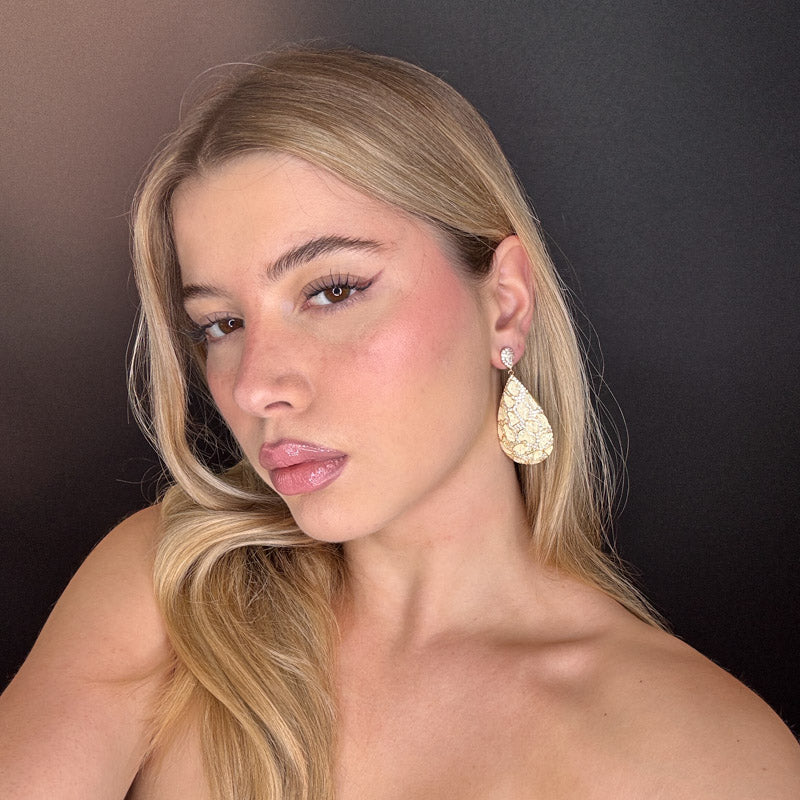 Palestro Milano Orecchini Mosaico prezioso a goccia