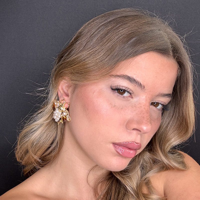 Palestro Milano Orecchini Mosca di perle