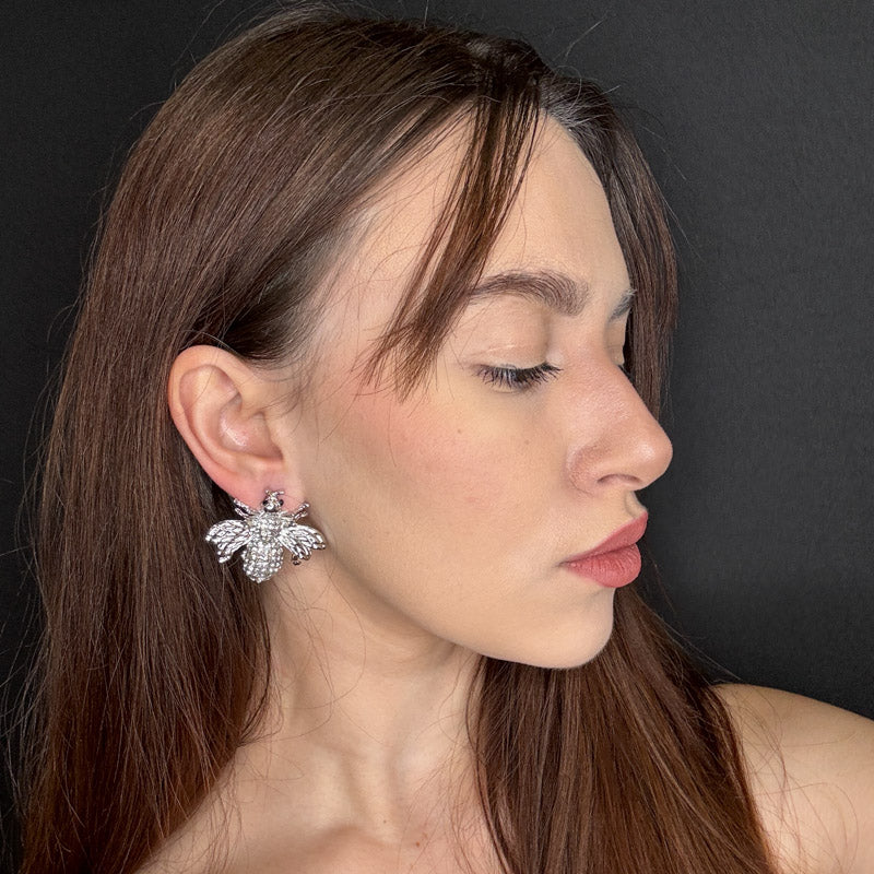 Palestro Milano Orecchini Mosca di Zirconi