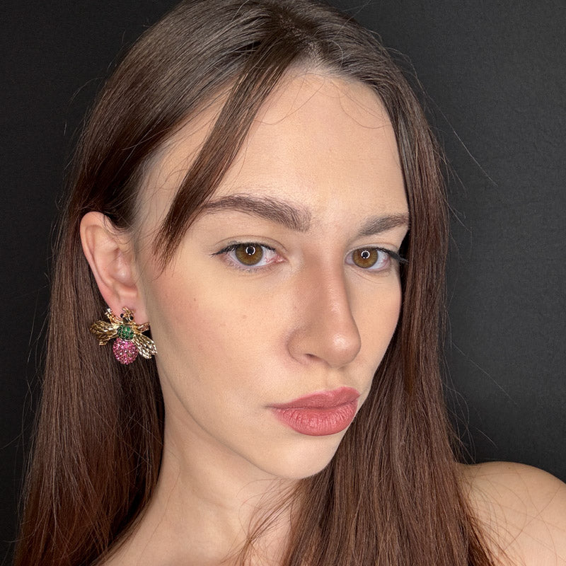 Palestro Milano Orecchini Mosca di Zirconi