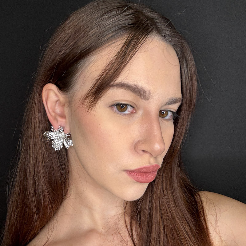 Palestro Milano Orecchini Mosca di Zirconi