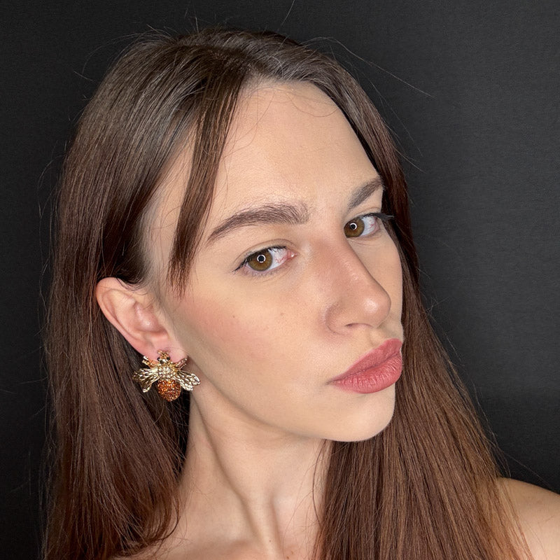 Palestro Milano Orecchini Mosca di Zirconi