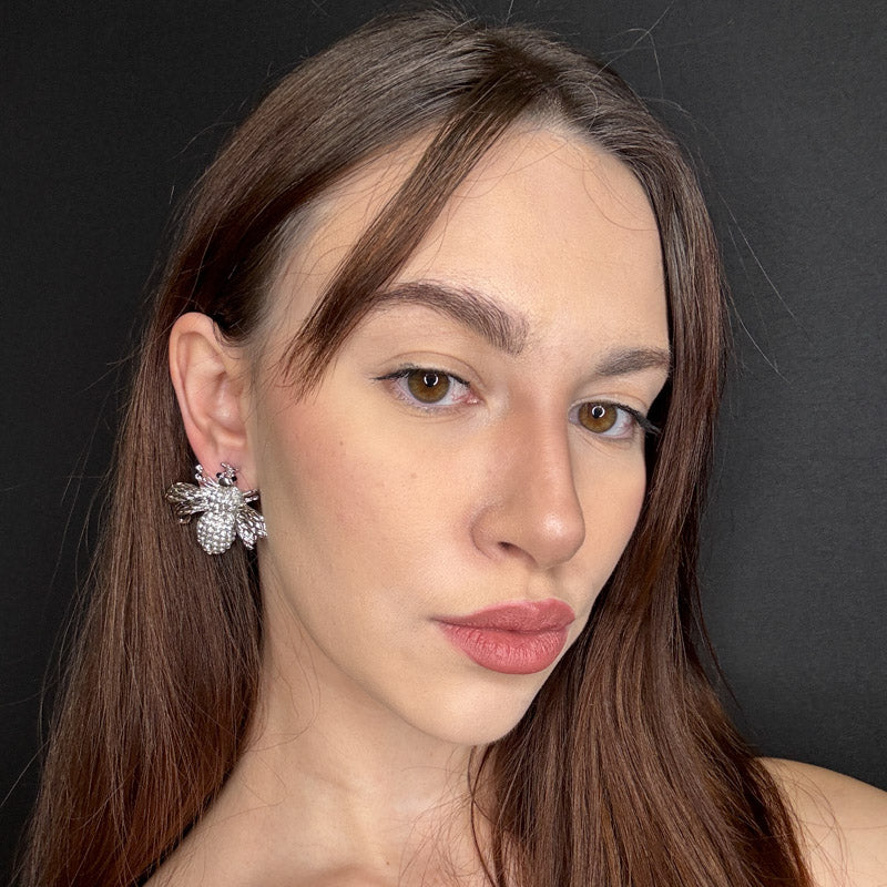 Palestro Milano Orecchini Mosca di Zirconi