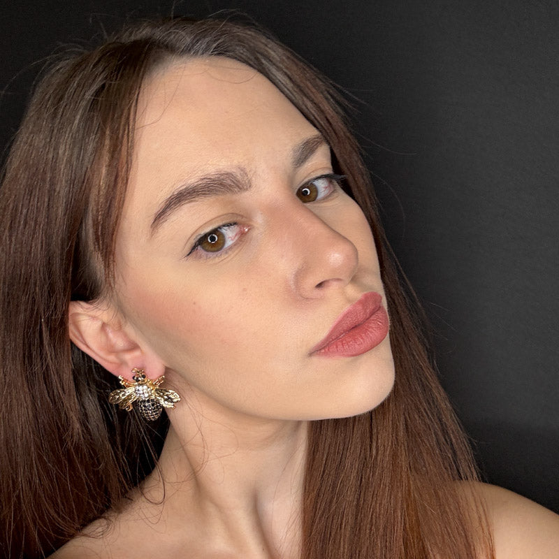 Palestro Milano Orecchini Mosca di Zirconi