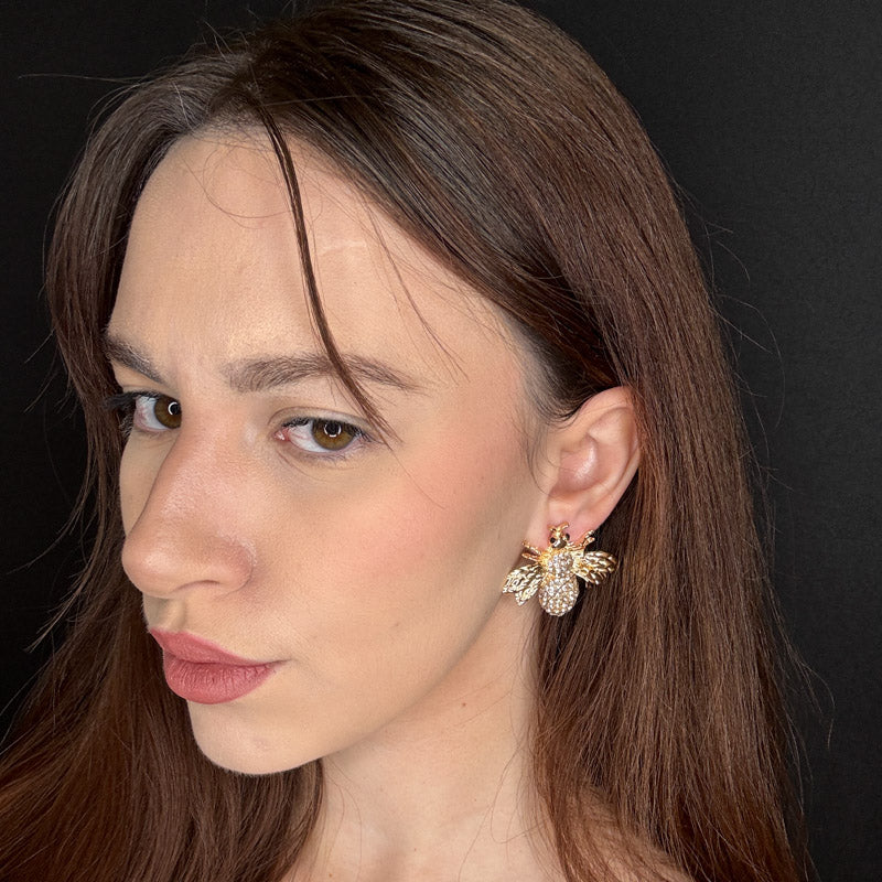 Palestro Milano Orecchini Mosca di Zirconi