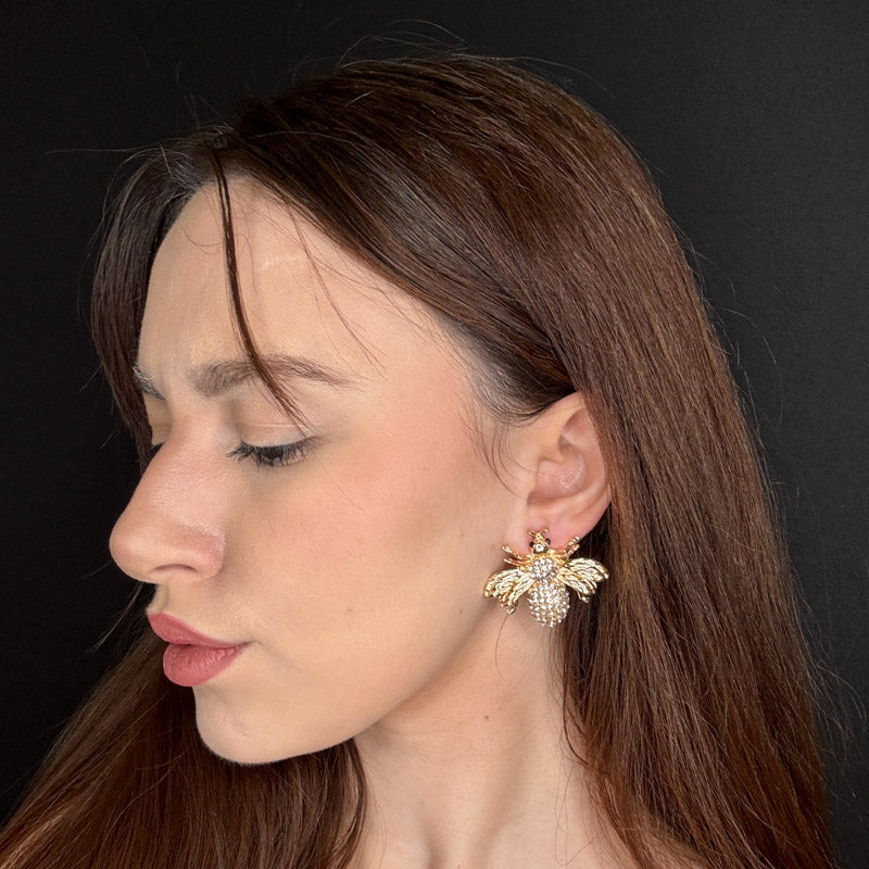 Palestro Milano Orecchini Mosca di Zirconi