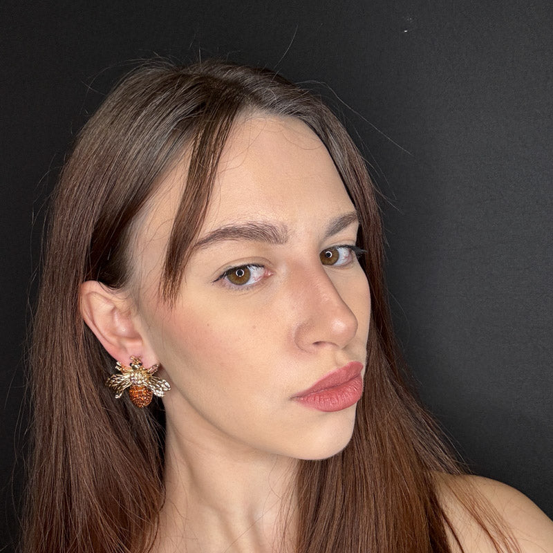 Palestro Milano Orecchini Mosca di Zirconi