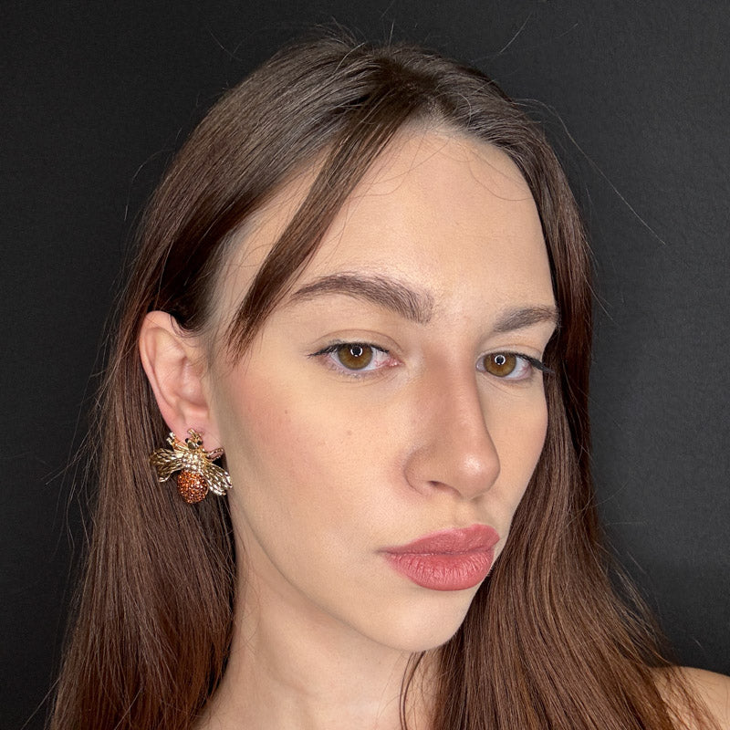 Palestro Milano Orecchini Mosca di Zirconi