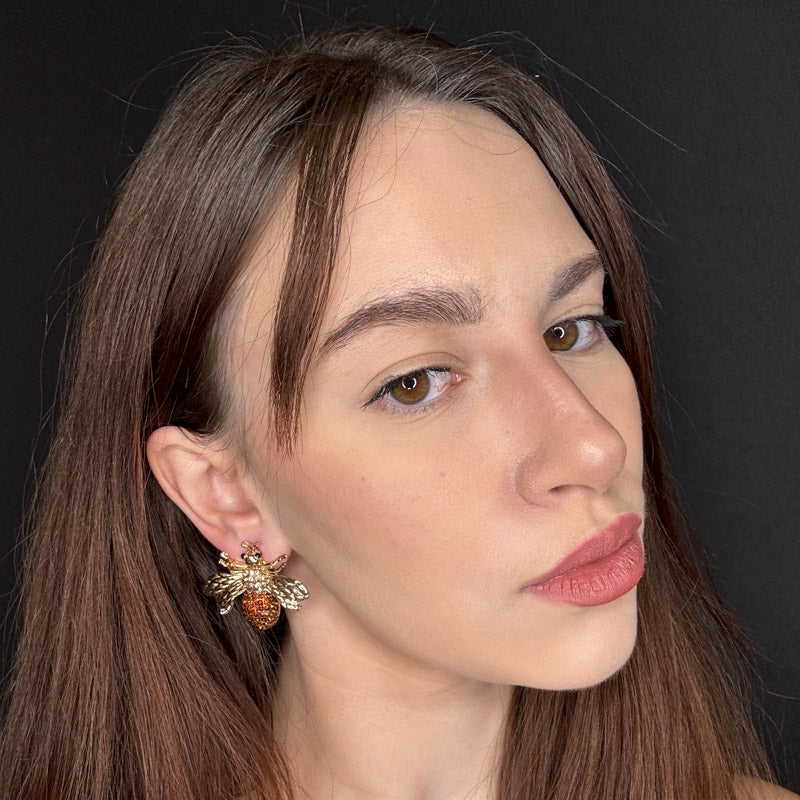 Palestro Milano Orecchini Mosca di Zirconi