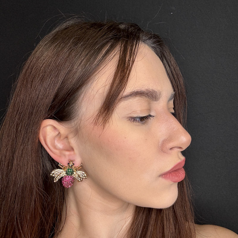 Palestro Milano Orecchini Mosca di Zirconi