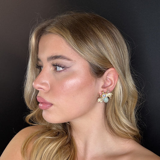 Palestro Milano Orecchini Mosca di Zirconi