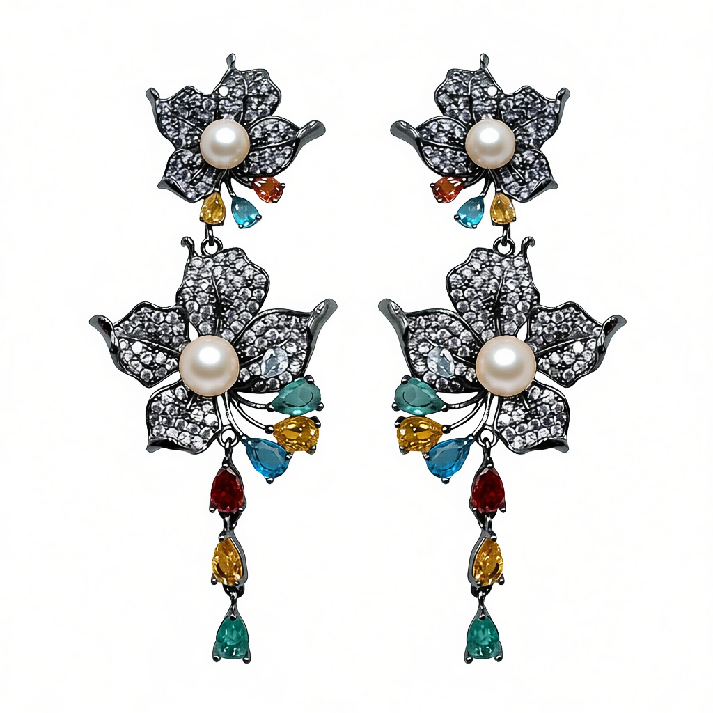 Palestro Milano Orecchini Multi Bouganville