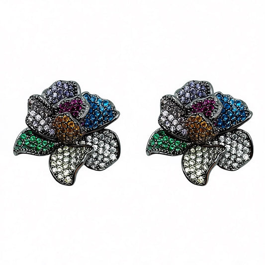 Palestro Milano Orecchini Multi Fior di Gemme