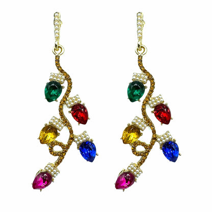 Palestro Milano Orecchini Multicolor Base Gold Lucette di Natale