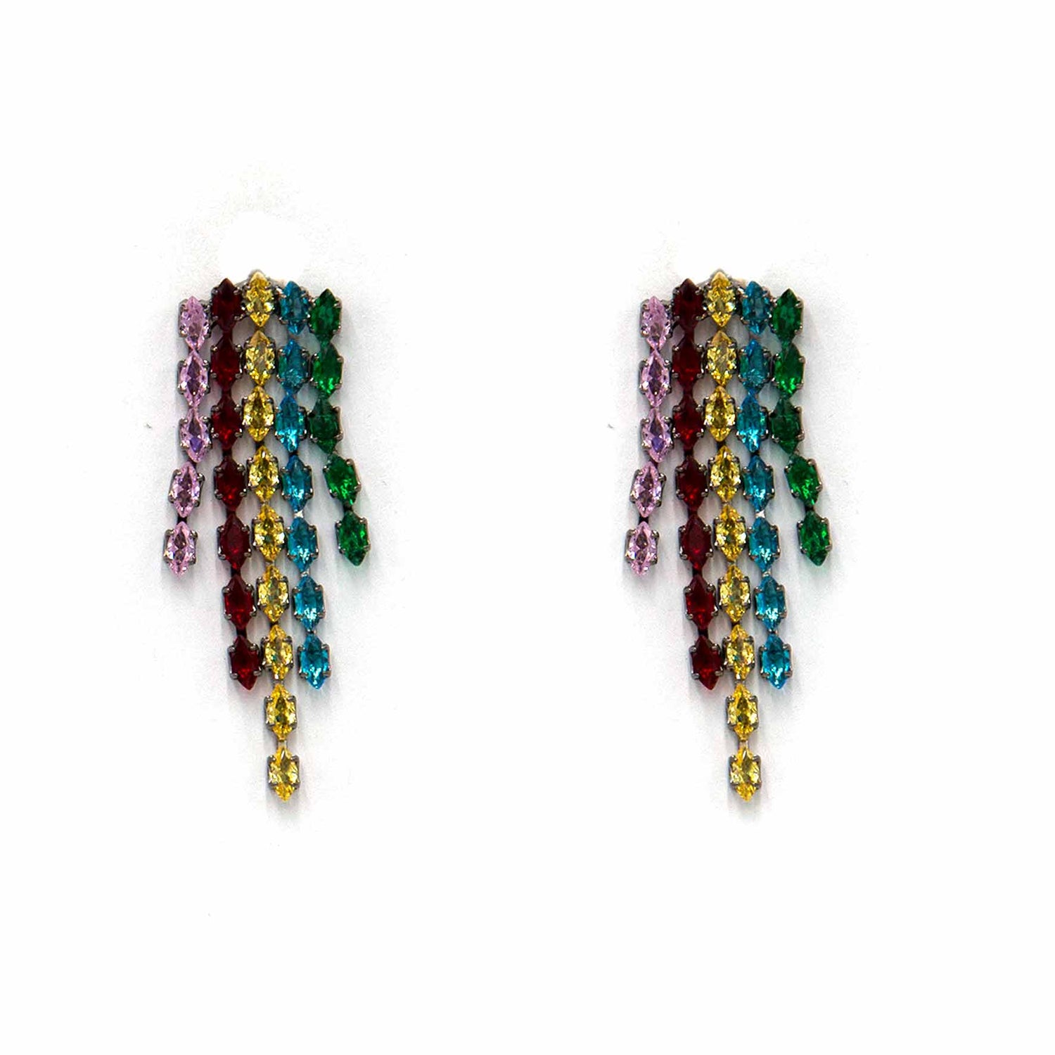 Palestro Milano Orecchini Multicolor Cristallo
