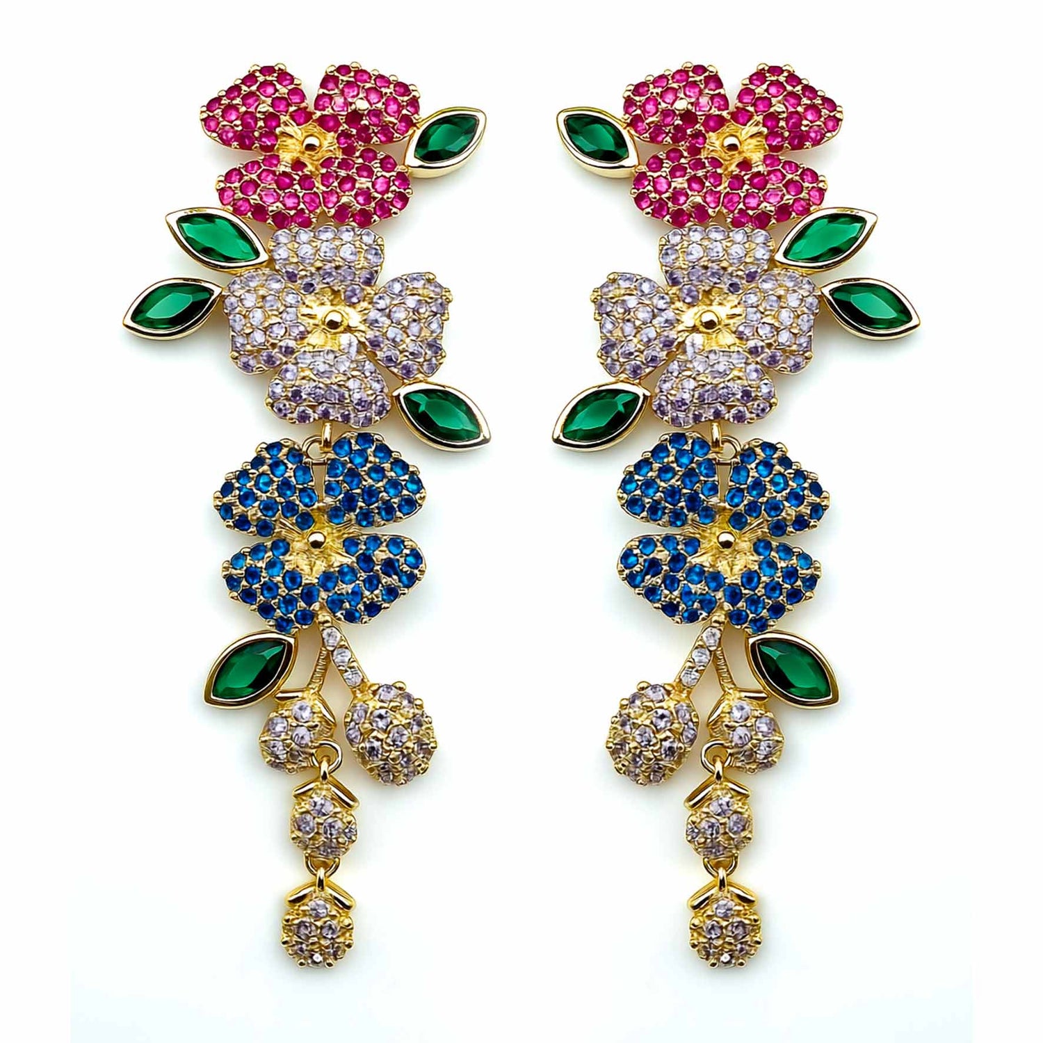 Palestro Milano Orecchini Multicolor Danza di fiorellini