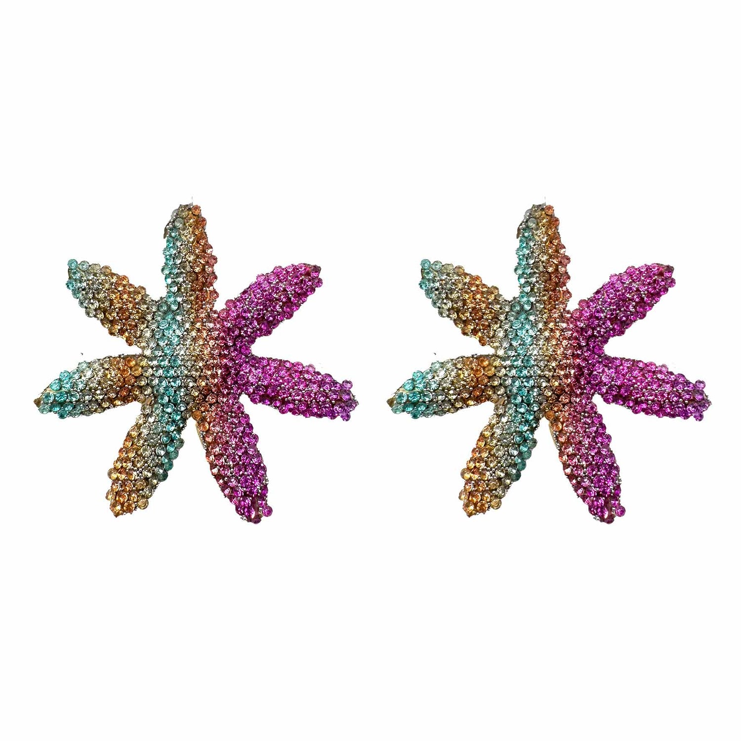 Palestro Milano Orecchini Multicolor Fiori di zirconi