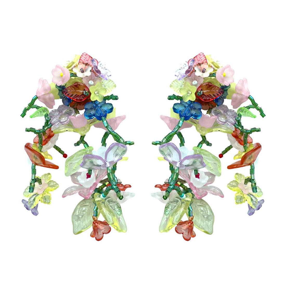 Palestro Milano Orecchini Multicolor Pastello Fantasia di Fiori