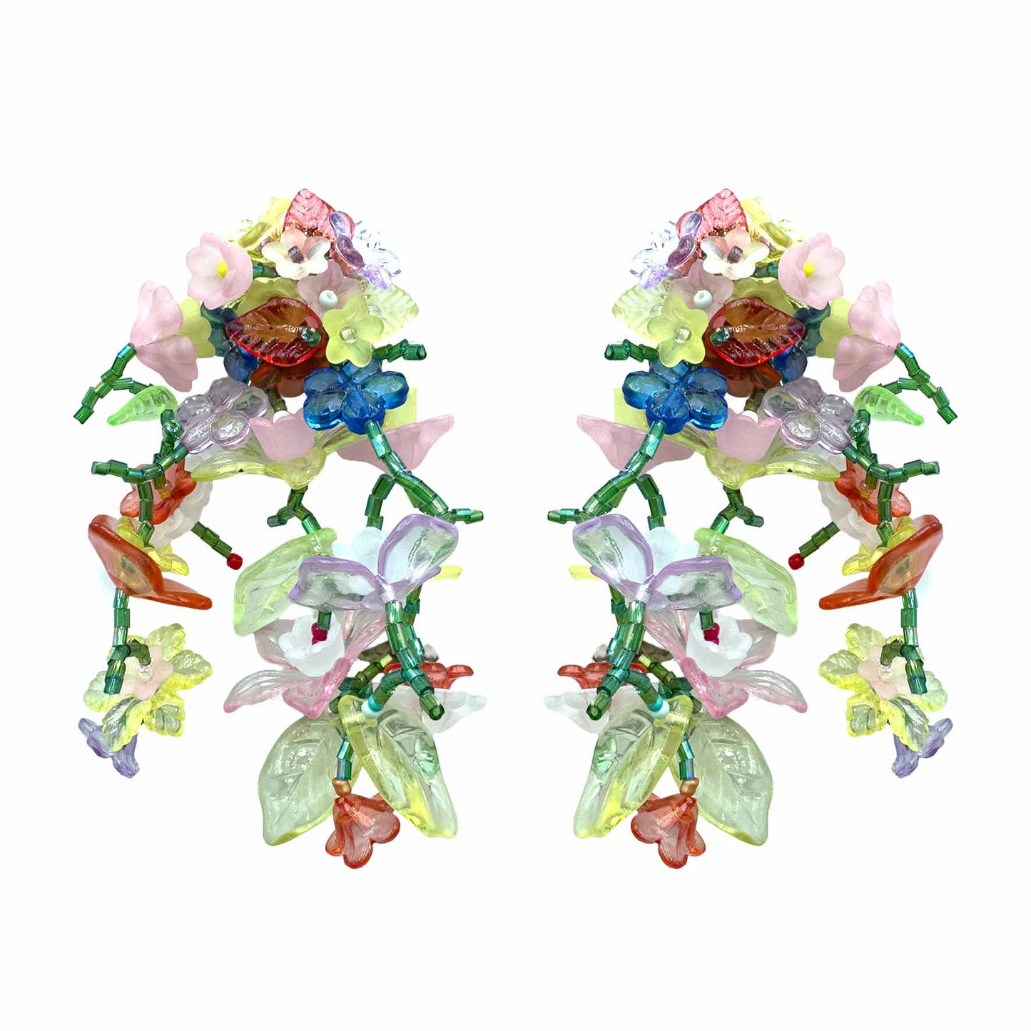 Palestro Milano Orecchini Multicolor Pastello Fantasia di Fiori