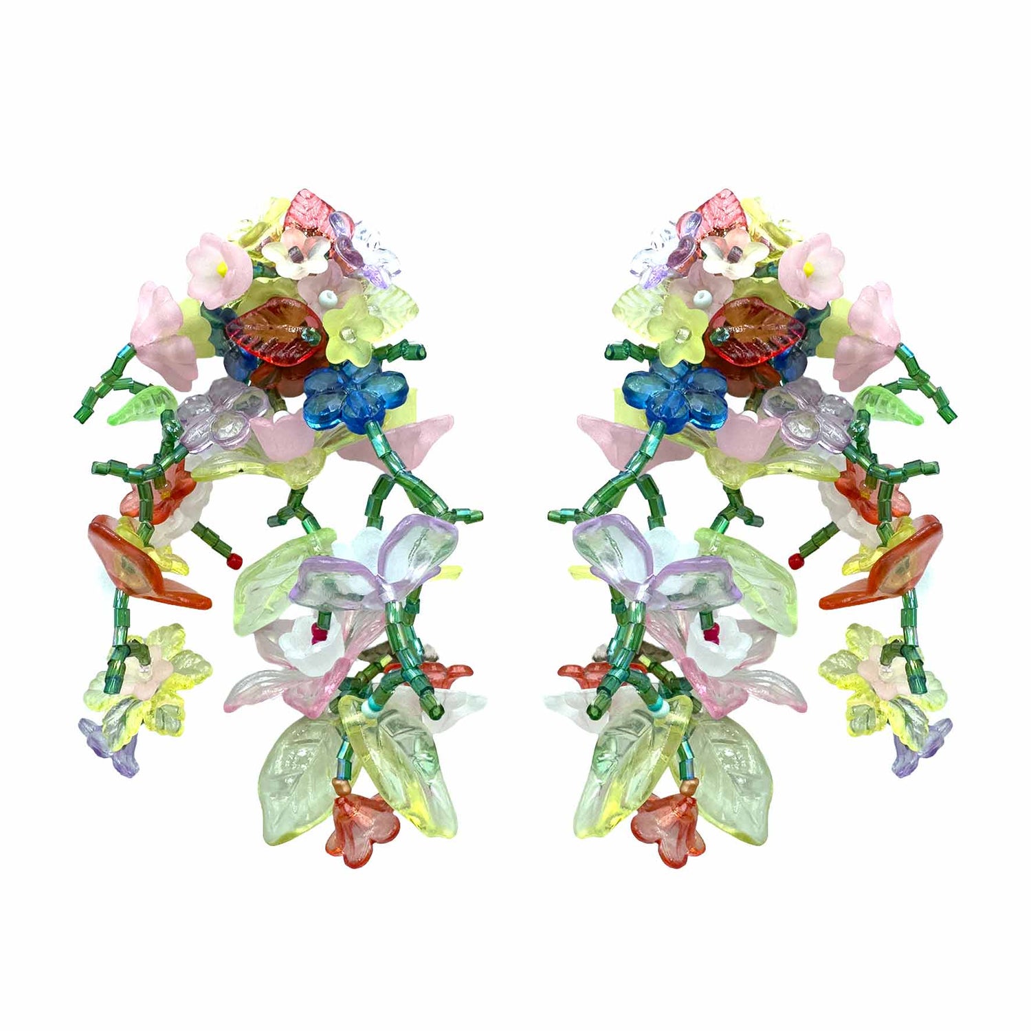 Palestro Milano Orecchini Multicolor Pastello Fantasia di Fiori