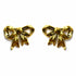 Palestro Milano Orecchini Nastrino Fiocco Gold