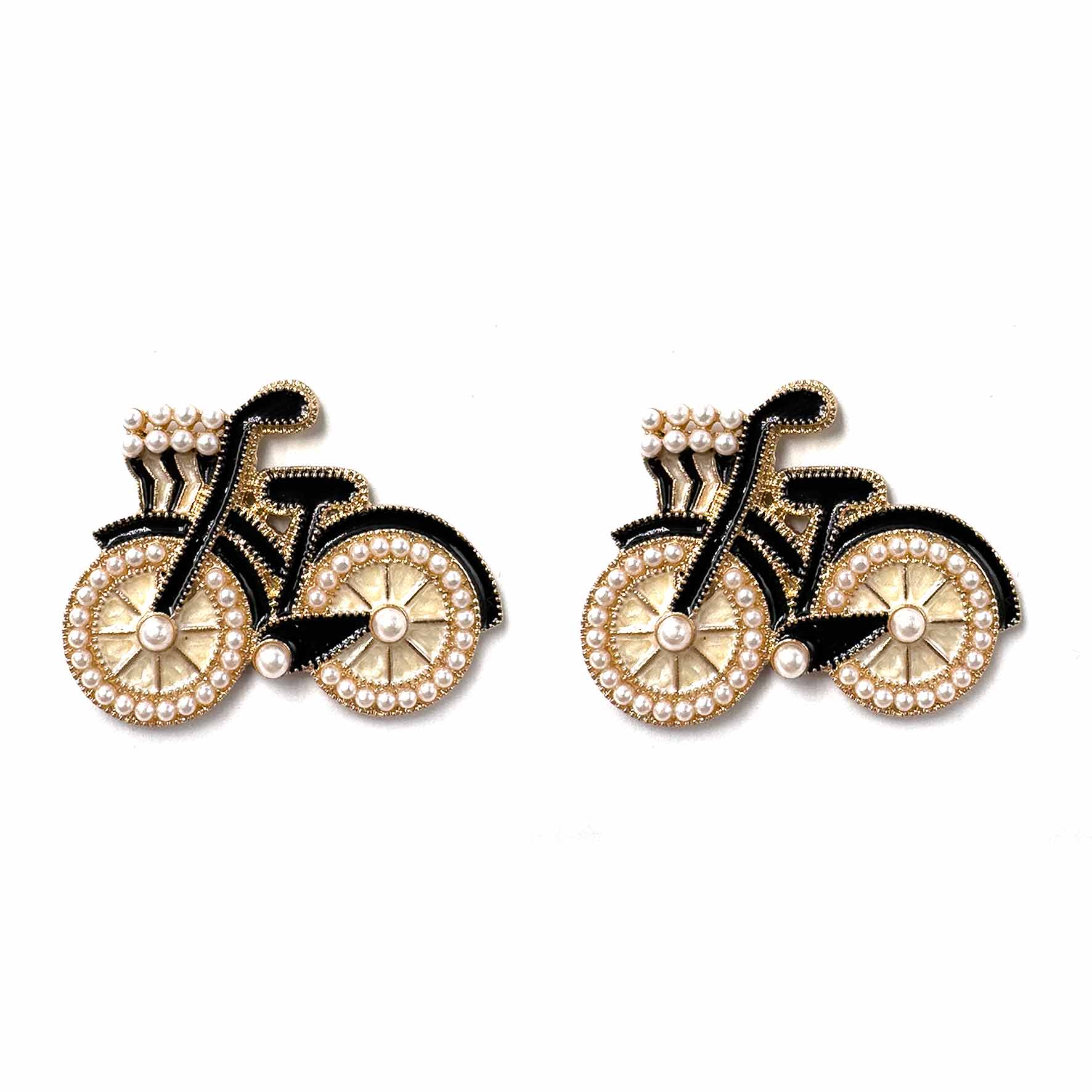 Palestro Milano Orecchini Nero Biciclette