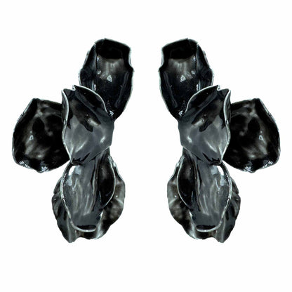 Palestro Milano Orecchini Nero Fantasia di Petali