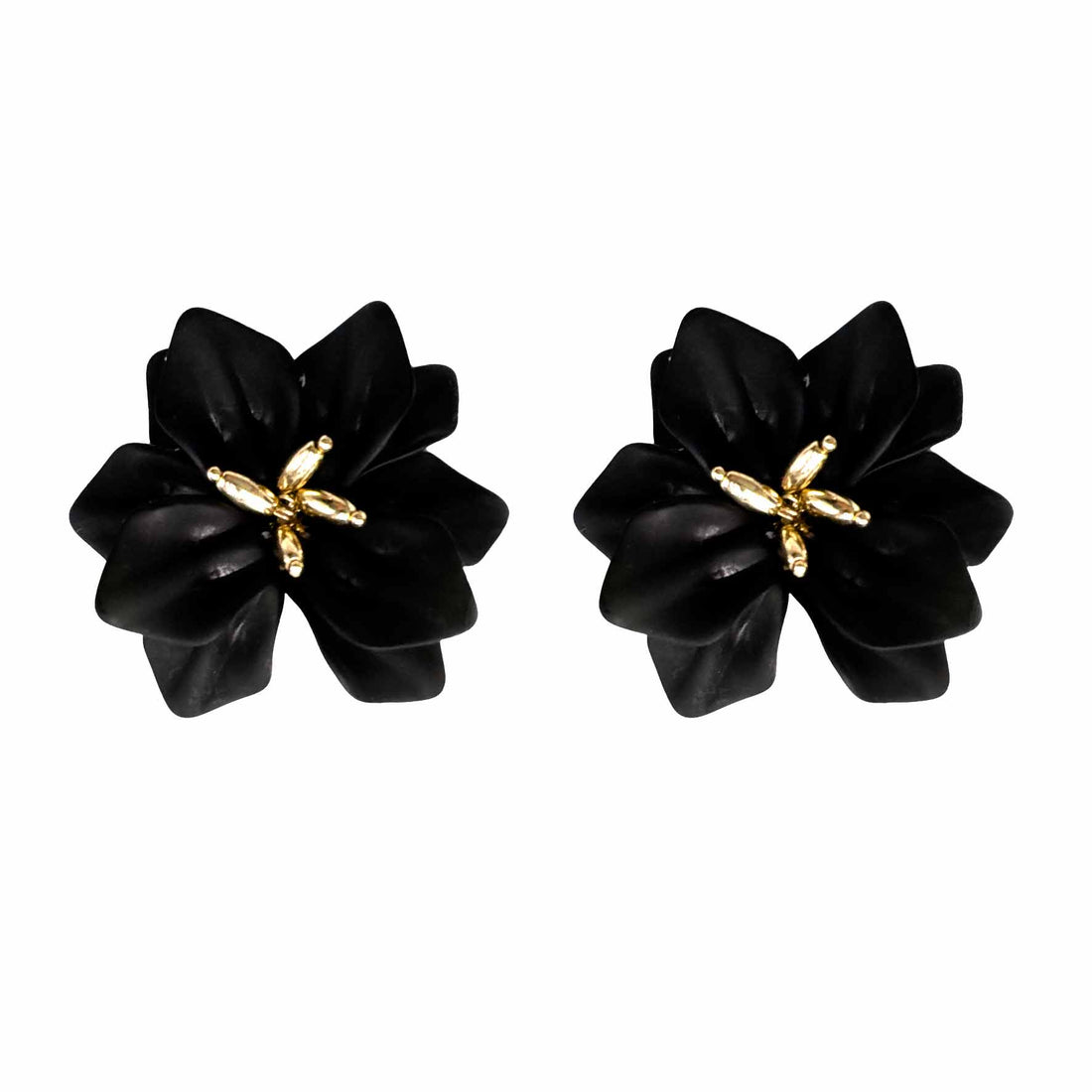 Palestro Milano Orecchini Nero Ibiscus
