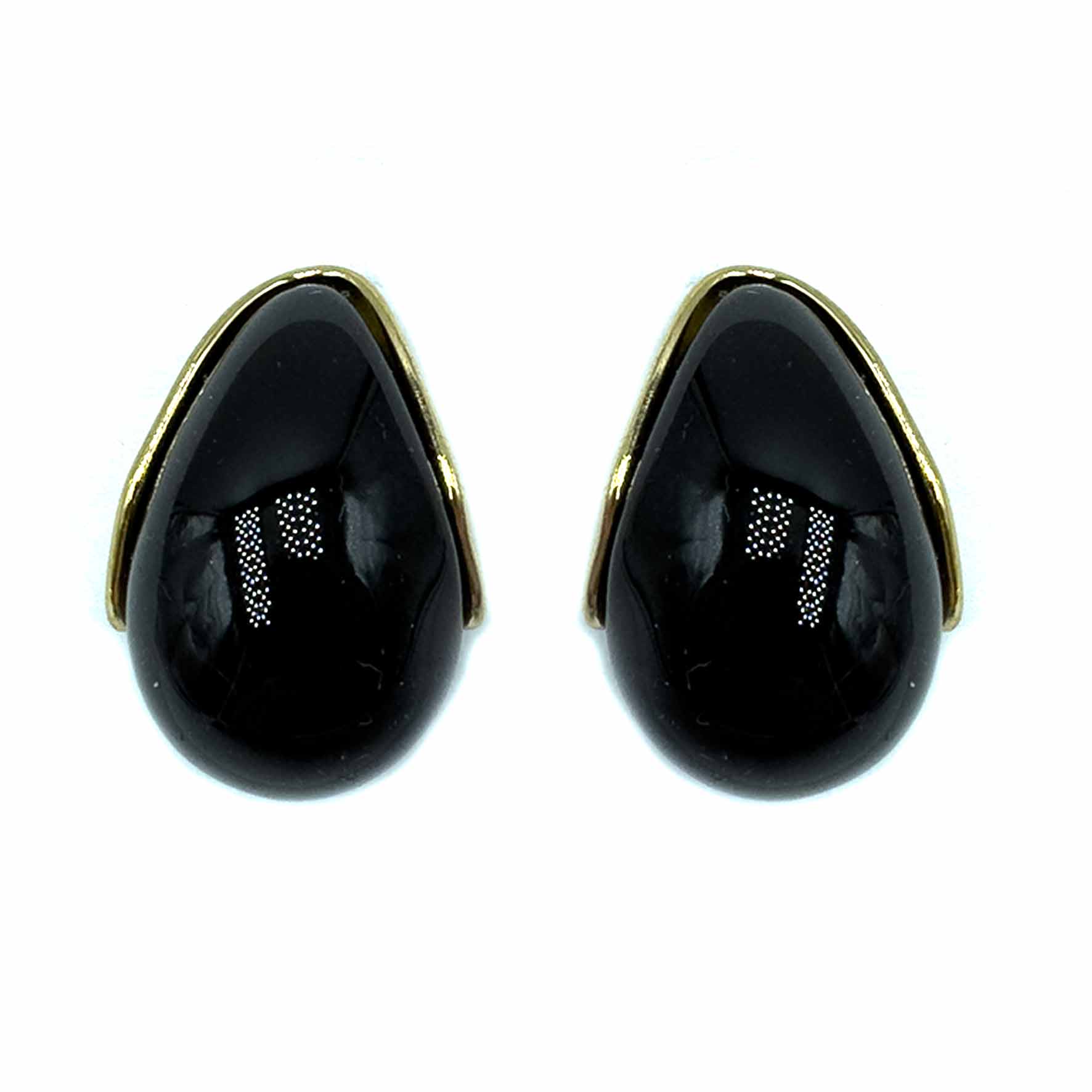 Palestro Milano Orecchini Nero Mini Goccia Perlata