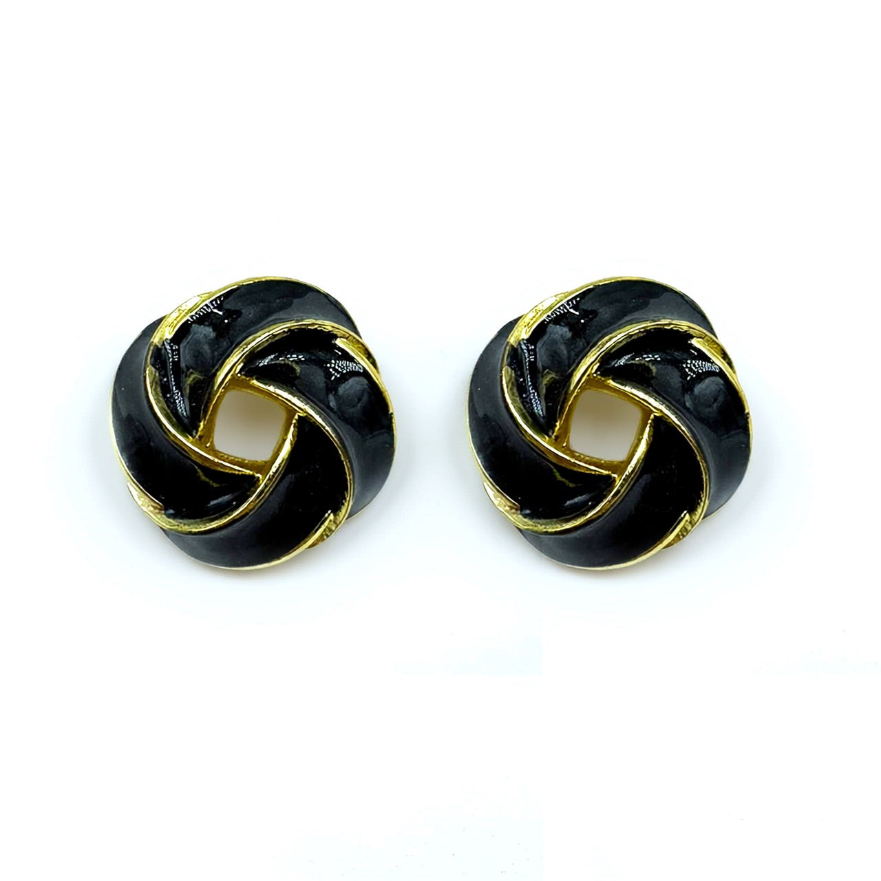 Palestro Milano Orecchini Nero Nodo colorato - ex demo