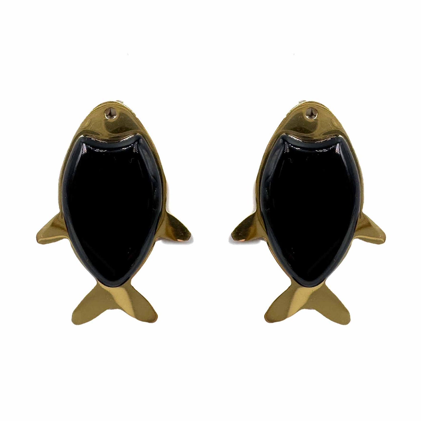 Palestro Milano Orecchini Nero Pesciolini