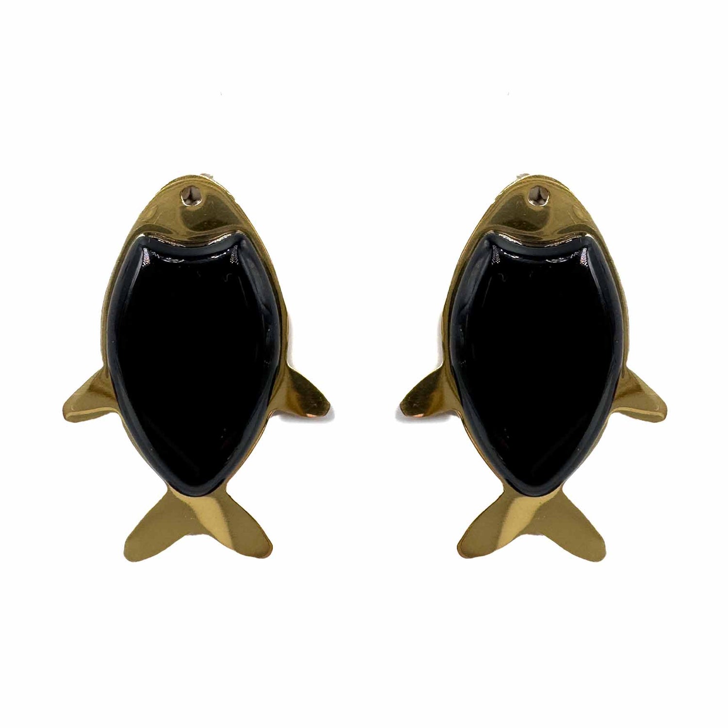 Palestro Milano Orecchini Nero Pesciolini