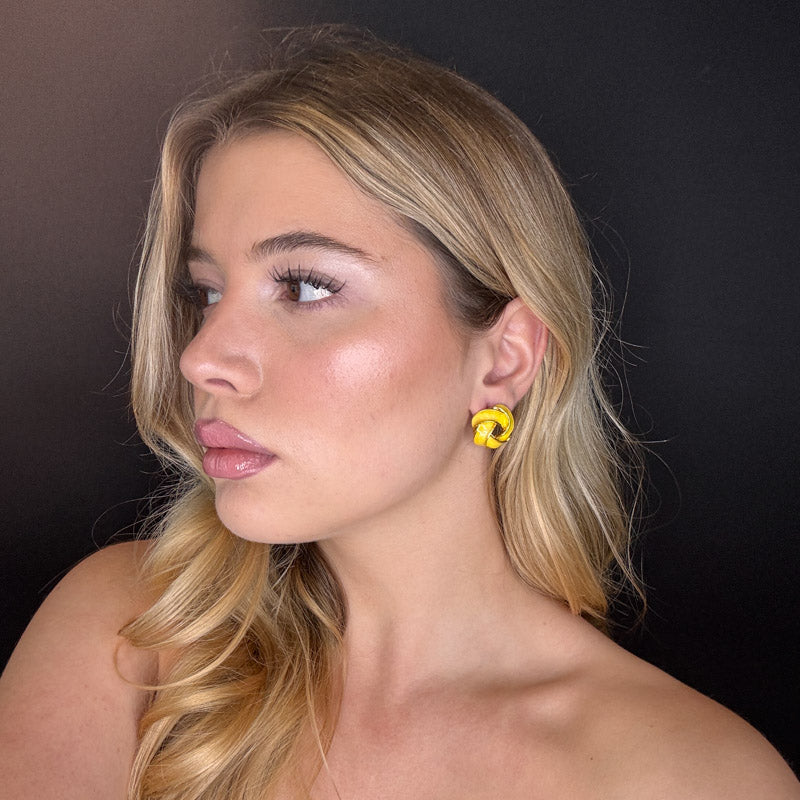 Palestro Milano Orecchini Nodo colorato