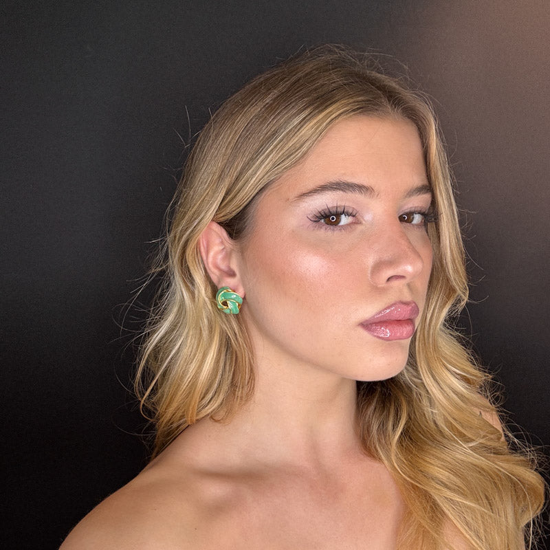 Palestro Milano Orecchini Nodo colorato