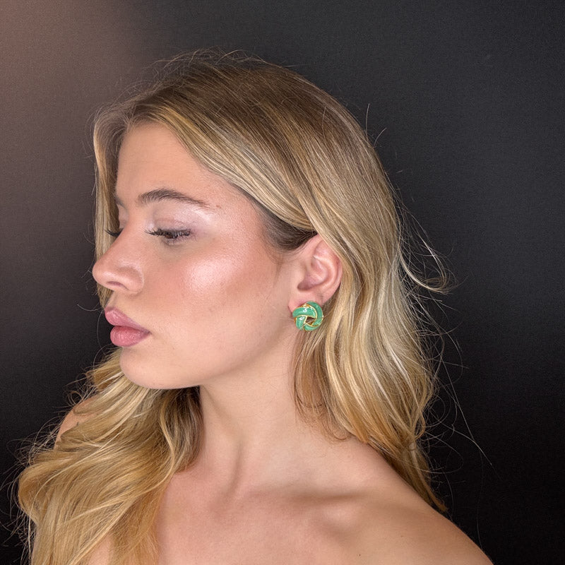 Palestro Milano Orecchini Nodo colorato