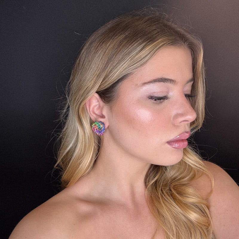 Palestro Milano Orecchini Nodo di zirconi