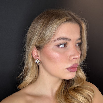 Palestro Milano Orecchini Occhi con perline