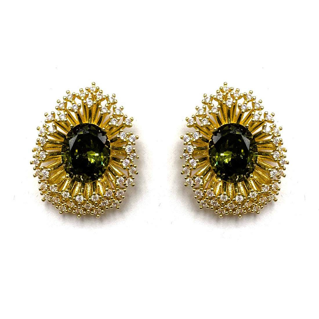 Palestro Milano Orecchini Oliva di zirconi