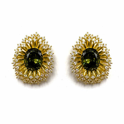 Palestro Milano Orecchini Oliva di zirconi