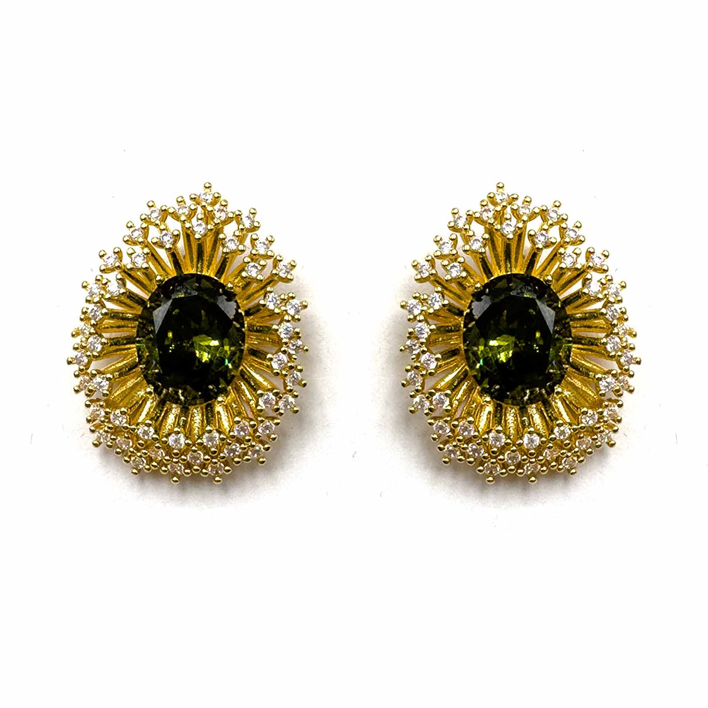 Palestro Milano Orecchini Oliva di zirconi