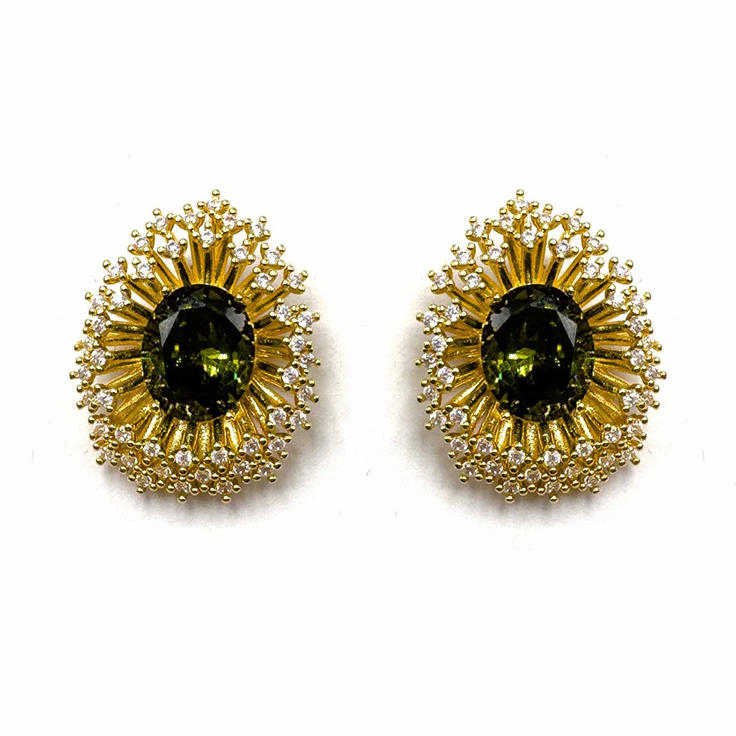 Palestro Milano Orecchini Oliva di zirconi