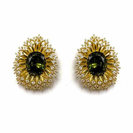 Palestro Milano Orecchini Oliva di zirconi