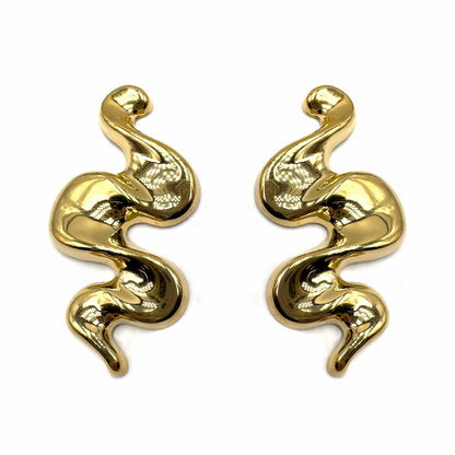 Palestro Milano Orecchini Onde Gold Plated