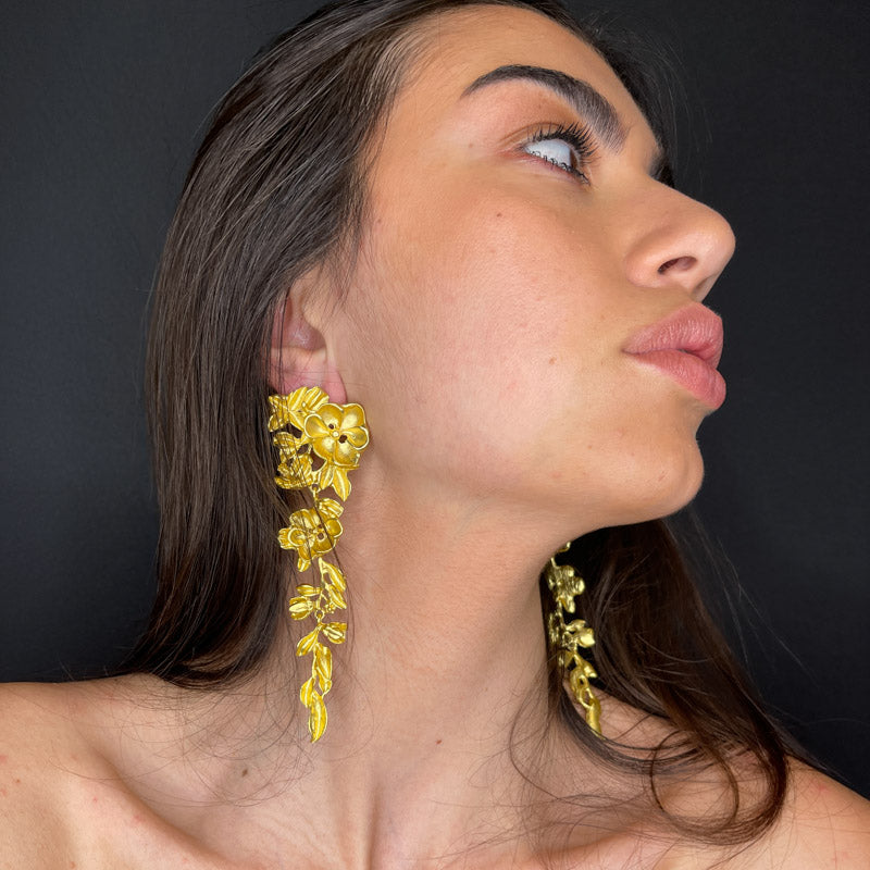 Palestro Milano Orecchini Oro colato